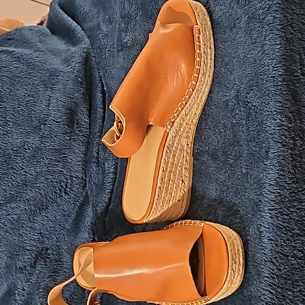Tan Wedge Sandal